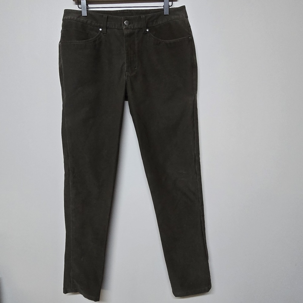 Lululemon ABC Pant Slim Utilitech Abrasion‎ Resistant LM5ABNS Green Sz 32 Preppy